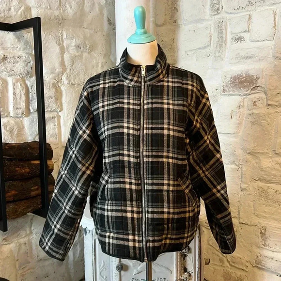 Promesa | Black & Cream Plaid Jacket - Picture 2 of 9